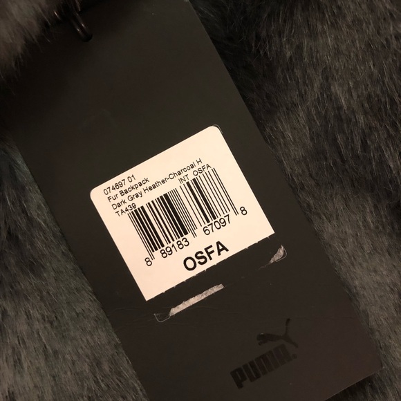 Fenty Puma by Rihanna Faux Fur Large Backpack. - Picture 5 of 5